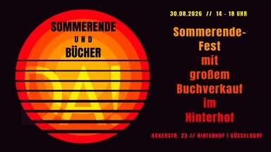 End of Summer-Fest mit großem Buchverkauf im Hinterhof