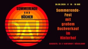 End of Summer-Fest mit großem Buchverkauf im Hinterhof