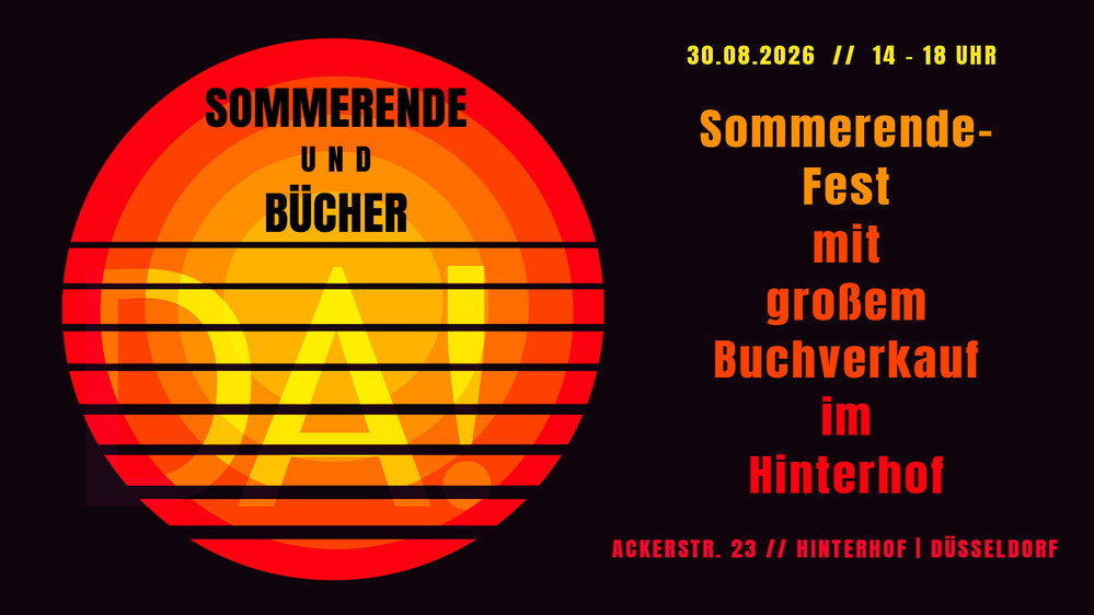End of Summer-Fest mit großem Buchverkauf im Hinterhof