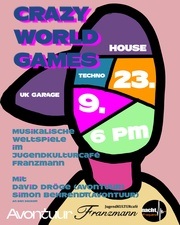 Nachtfrequenz: Crazy World Games x Avontuur