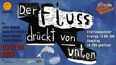 Der Fluss drückt von unten