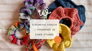 Scrunchie häkeln – Handmade in einer Stunde