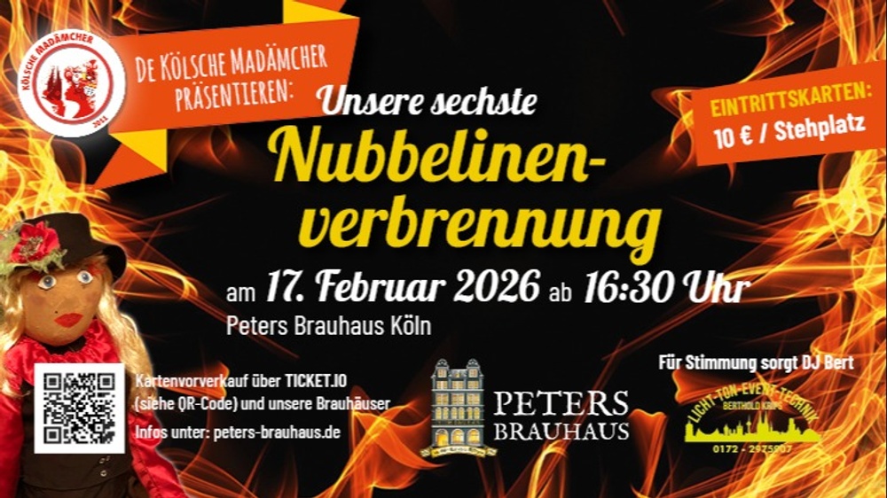 Nubbelinenverbrennung mit "De Kölsche Madämcher"