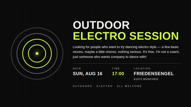 Outdoor Electro (Tecktonik) Session