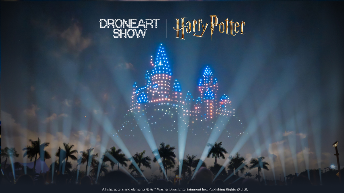 Titelbild der Veranstaltung DroneArt Show: Harry Potter™ auf der Festwiese Leipzig