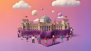 🧣 Menschenkette für Kinderrechte – Wir wickeln den längsten Schal Deutschlands um den Bundestag!