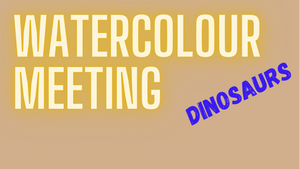 Drawing Dinosaures with watercolour
