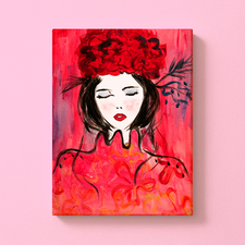 Blumenmädchen in Pink