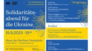 PEN Berlin: Solidaritätsabend für die Ukraine