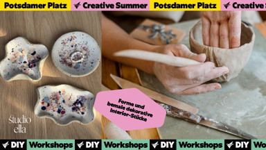Keramikobjekte gestalten (Designing ceramic objects) | Creative Summer Potsdamer Platz