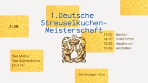 1. Deutsche Streuselkuchen Meisterschaft