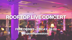 Rooftop Live Music Concert (free drinks) with Roe Byrne & others