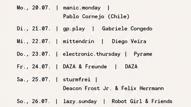 manic.monday mit Pablo Cornejo (Chile)