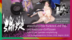 "SMISK // Support: Calamity Jane und Wild Bill" - Konzert im RegenbogenKino