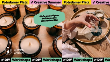 Vegane Duftkerzen gestalten (Create vegan scented candles) | Creative Summer Potsdamer Platz