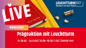 Prägeaktion mit Leuchtturm