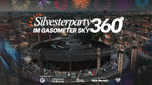 ROOFTOP Silvesterparty im Gasometer Sky - 360 Grad Blick auf Berlin