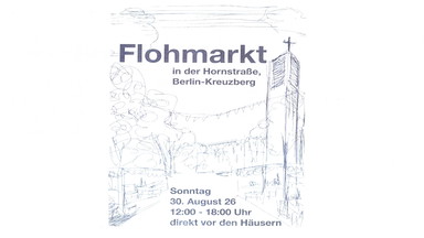 Flohmarkt in der Hornstraße, Berlin Kreuzberg