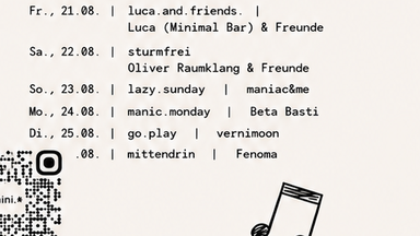 luca.and.friends. mit Luca ( Minimal Bar) & Freunde