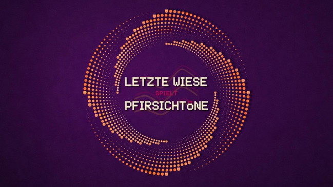 LETZTE WIESE spielt PFIRSICHTÖNE w. Banani, Danielle Arielli, Fabu, kulms, Schlecksi, Spinelli, the misprints, VOXAL