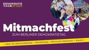 Berliner Demokratietag – Mitmachfest am 14. September und Aktionsmonat September