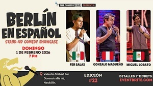 Berlín en Español #22 - Showcase de comedia stand-up | 3 top comediantes