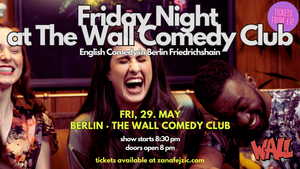 Friday Night at The Wall Comedy Club: English Comedy (Berlin Friedrichshain)
