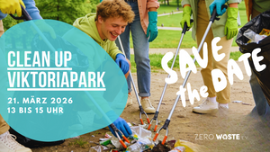 Frühjahrsputz im Viktoriapark mit Nature Clean Up Jam