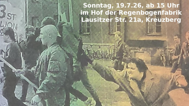 "¡No Pasarán! Hof-Café – Sommer, Sonne, Antifa!"
