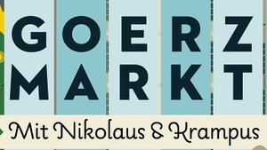 Goerzmarkt mit Nikolaus und Krampus