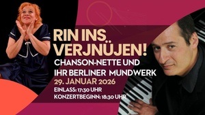 RIN INS VERJNÜJEN - Afterwork-Konzert mit Chanson-Nette und Tal Balshai