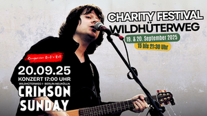 Crimson Sunday live beim Charity Festival Wildhüterweg in Berlin-Neukölln am 20.9.2025 ab 17 Uhr
