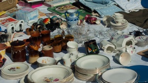 Flohmarkt an der Hansabibliothek