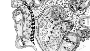 Schwarz auf Weiß: Deine Gedanken im Fluss