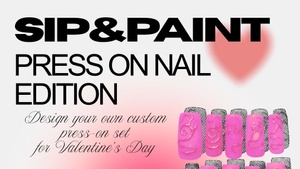 Sip & Paint: press-on nail edition