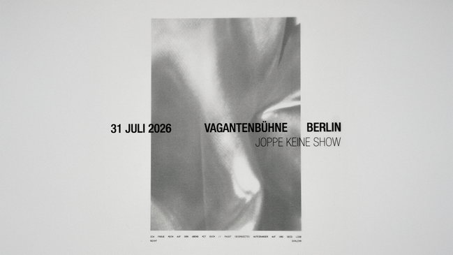 JOPPE LIVE @ Vagantenbühne Berlin