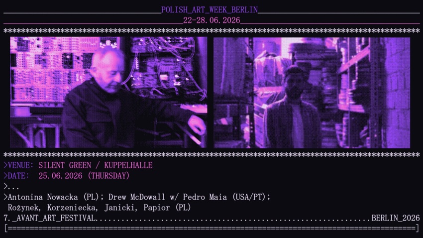 Rożynek, Korzeniecka, Janicki, Papior / Antonina Nowacka / Drew McDowall + Pedro Maia (A/V)