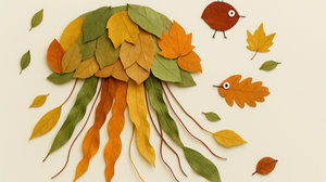 Blatt-Tiere aus Naturmaterialien gestalten