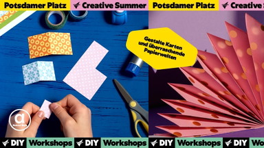 Scrapbooking 3D-Pop-up-Karten | Creative Summer Potsdamer Platz