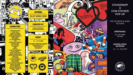StickerApp & CCM Pop UP / Austellungs Eröffnung