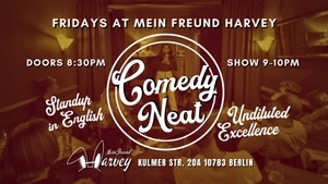 Comedy Neat: Standup in English Fridays at Mein Freund Harvey