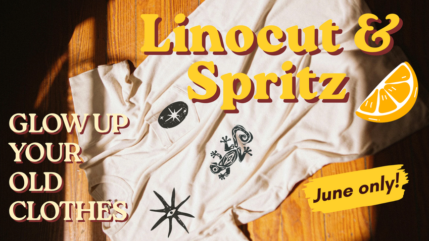 Linocut & Spritz