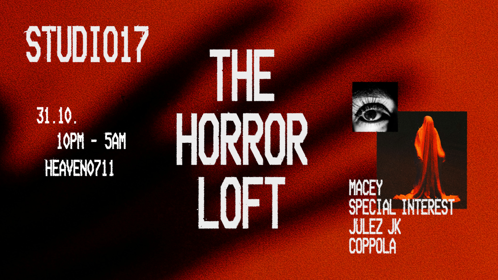 (90% Sold out) STUDIO 17 pres. THE HORROR LOFT on 31.10.2026 in ...