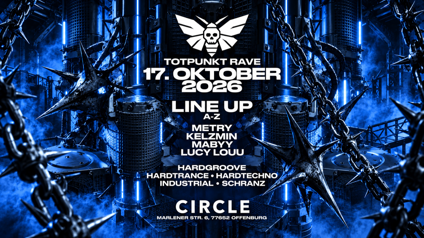 TOTPUNKT RAVE - HARDTECHNO / INDUSTRIAL / SCHRANZ / GROOVE on 17.10. ...