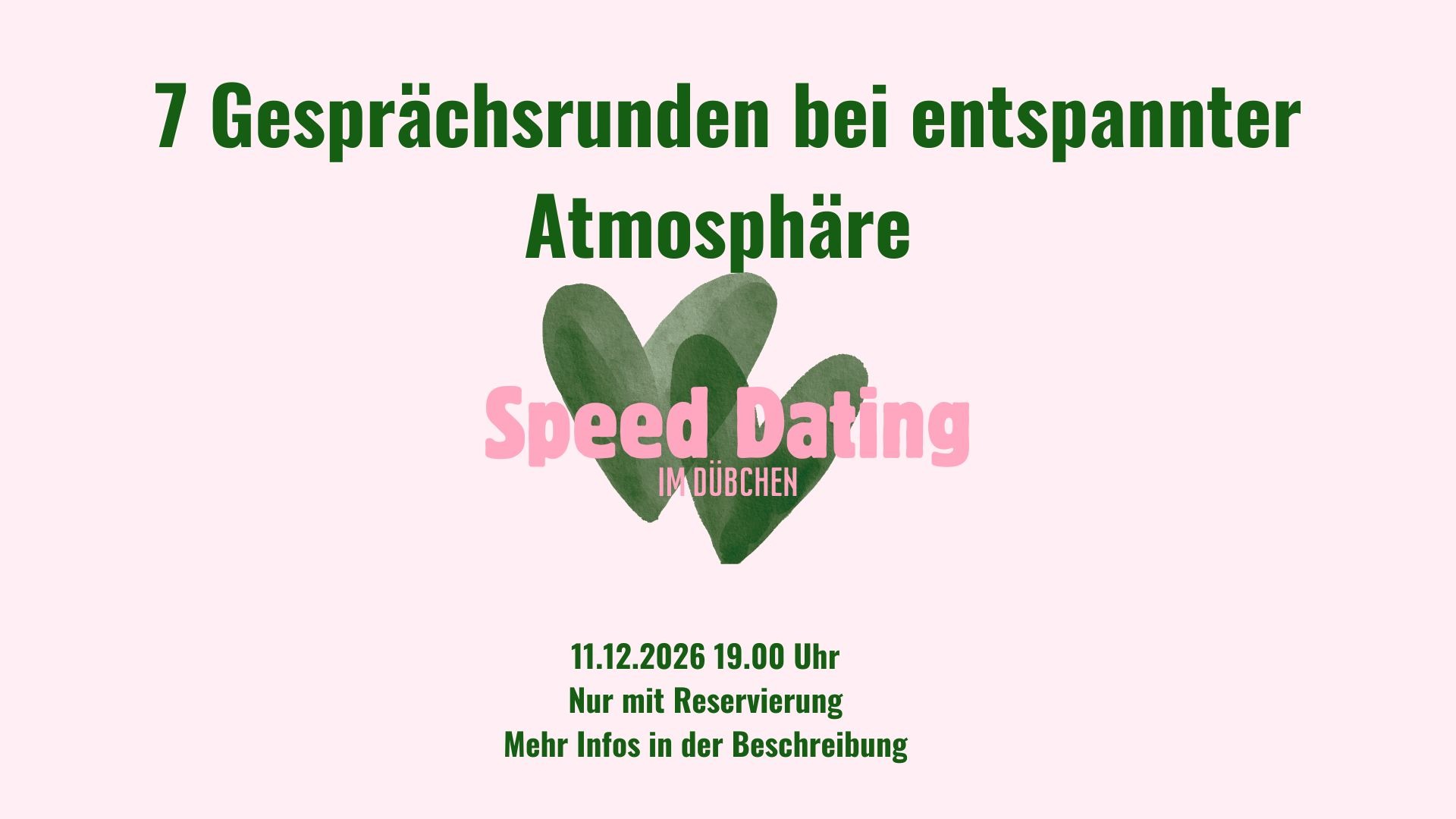 Speed Dating am 11.12.2026 in Düsseldorf - Rausgegangen Düsseldorf