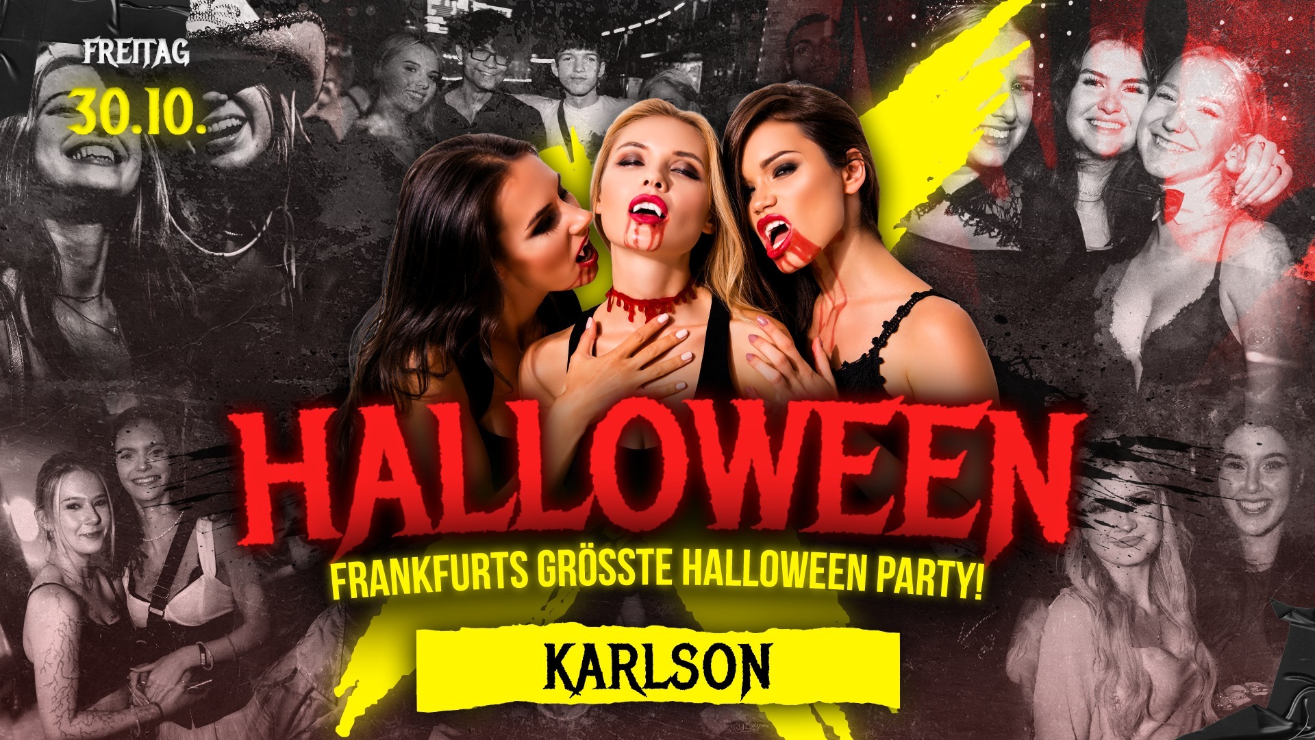 FRANKFURTS GRÖSSTE HALLOWEEN PARTY am 30.10.2026 in Frankfurt am Main ...