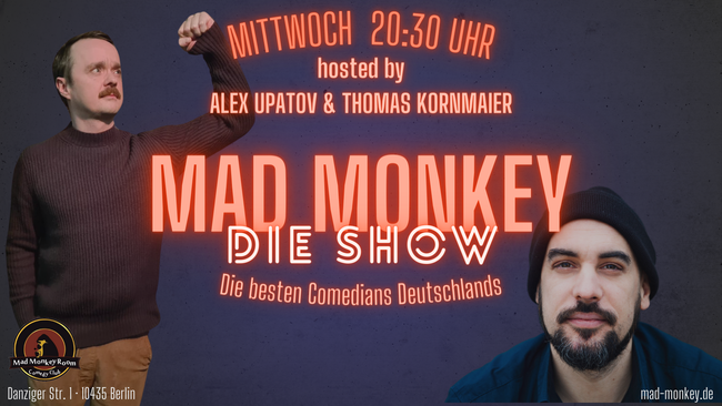 Mad Monkey Room Comedy Club in Berlin | Alle Events, Termine & Tickets ...