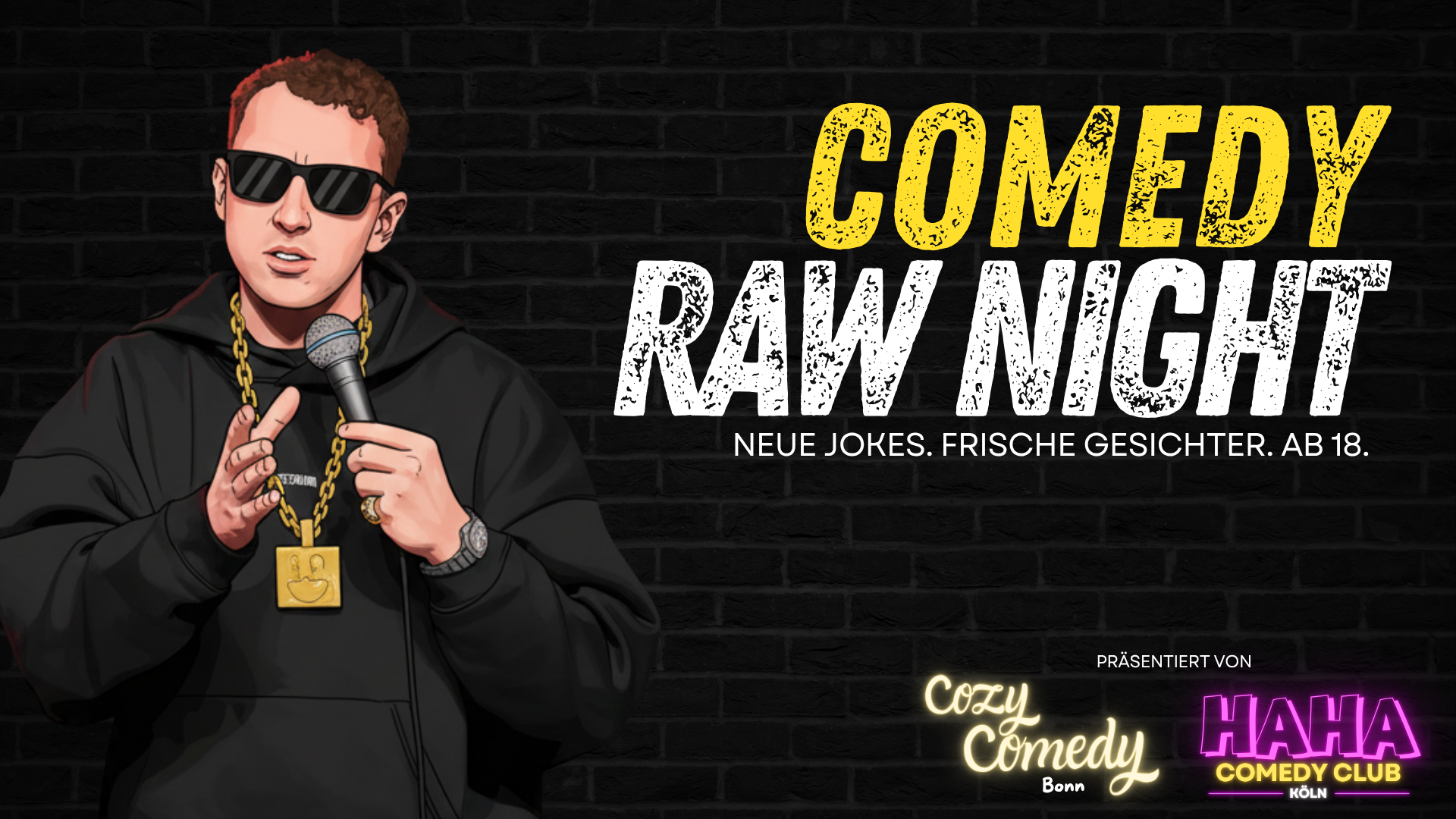 Raw Night - Comedy Open Mic | Alle Events, Termine & Tickets - Rausgegangen