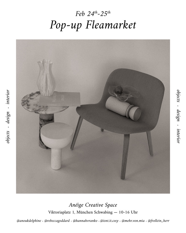 Interior Popup Flohmarkt in Schwabing • Objects, Design & Interior