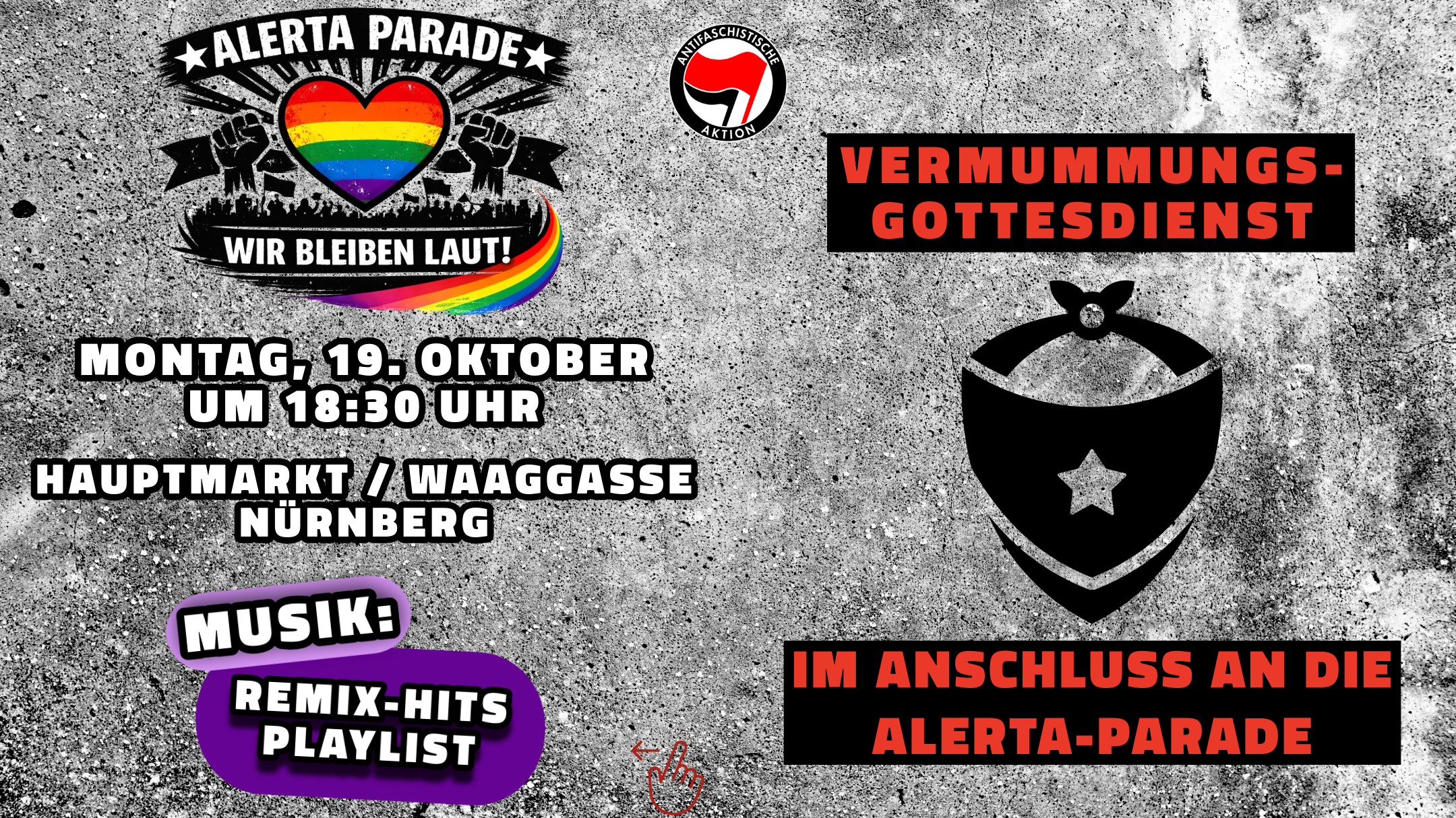 ALERTA-PARADE am 19.10.2026 in Nuremberg - Rausgegangen Nuremberg